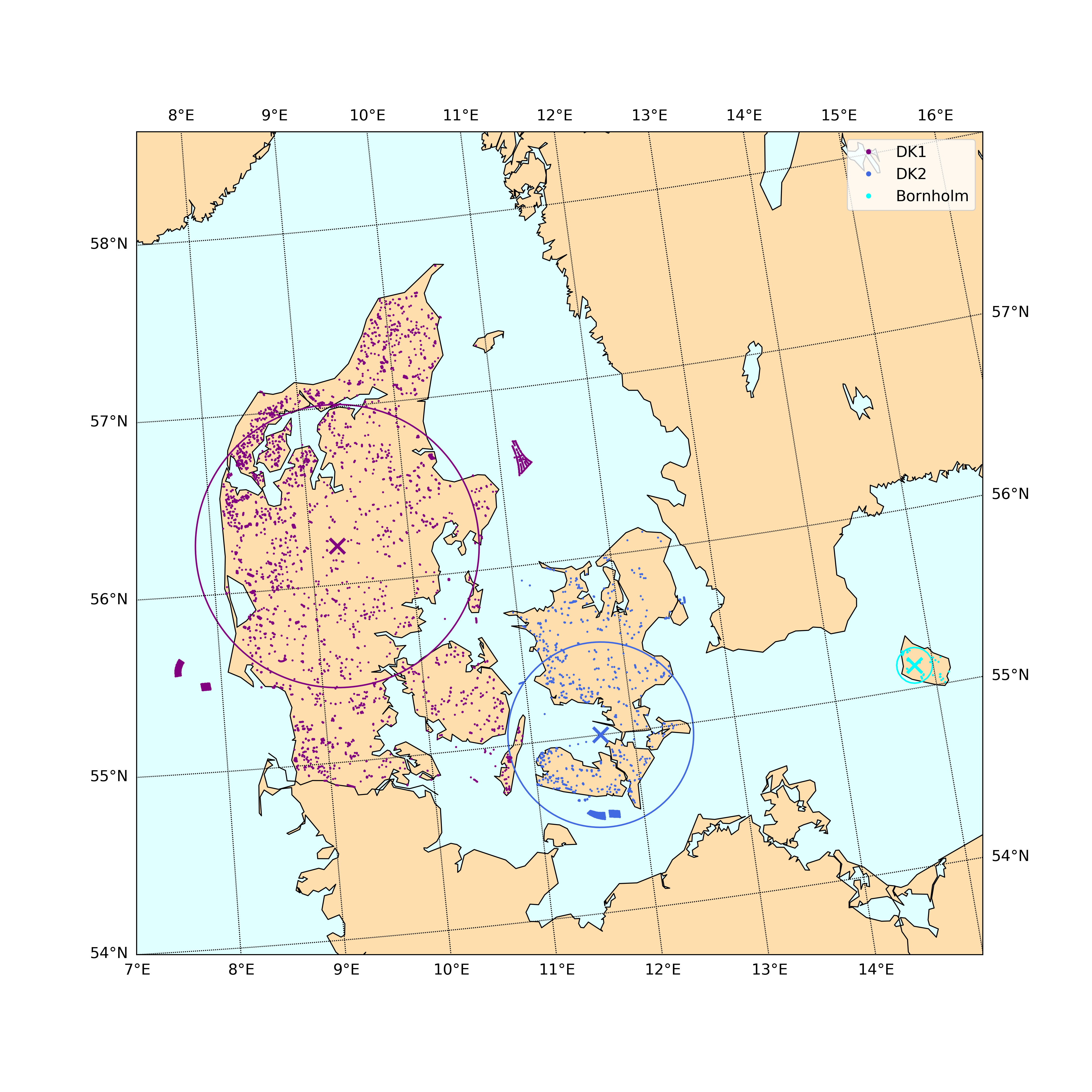 wind turbine farm map